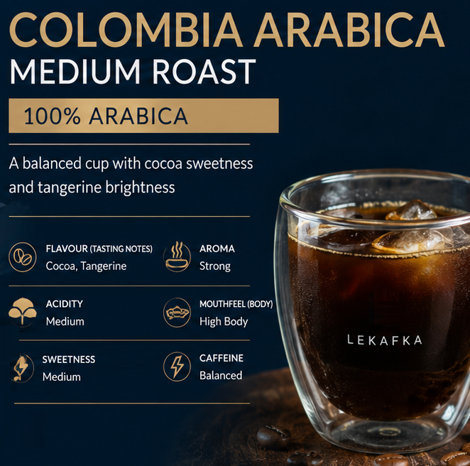 قهوه عربیکا کلمبیا مدیوم؛ چگونه یک 100% Arabica با طعم کاکائو و مرکبات نارنگی می‌تواند سبد فروش فروشگاه قهوه را کامل‌تر کند؟