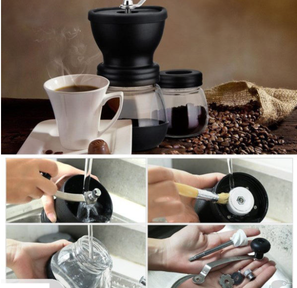 طریقه شستشو آسیاب دستی گتر