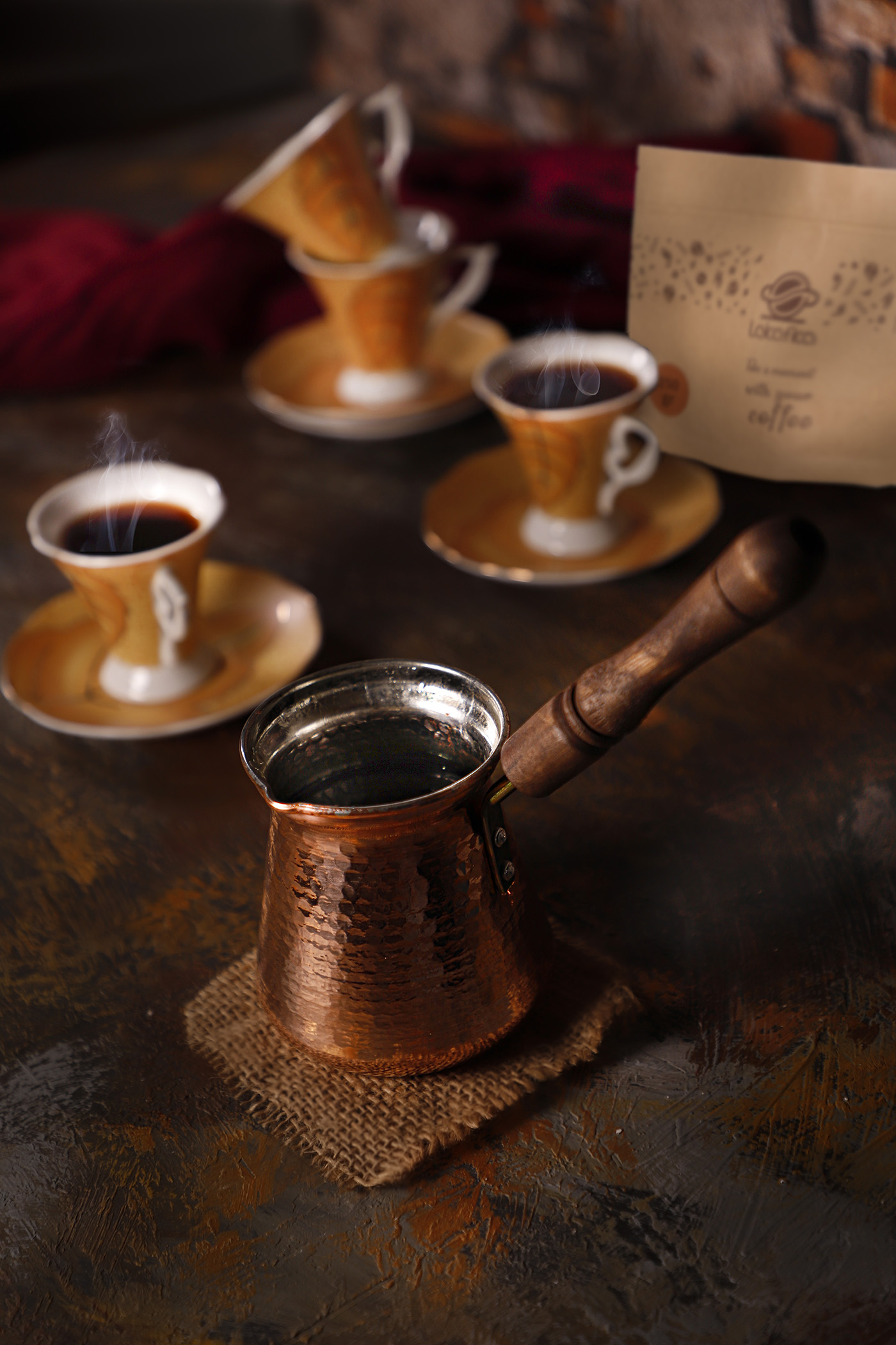 جذوه متوسط دسته چوبی