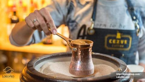 قهوه ترک با فرنچ پرس