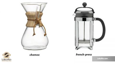 کافئین در قهوه‌های دمی